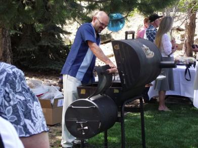Grilling at Wedding